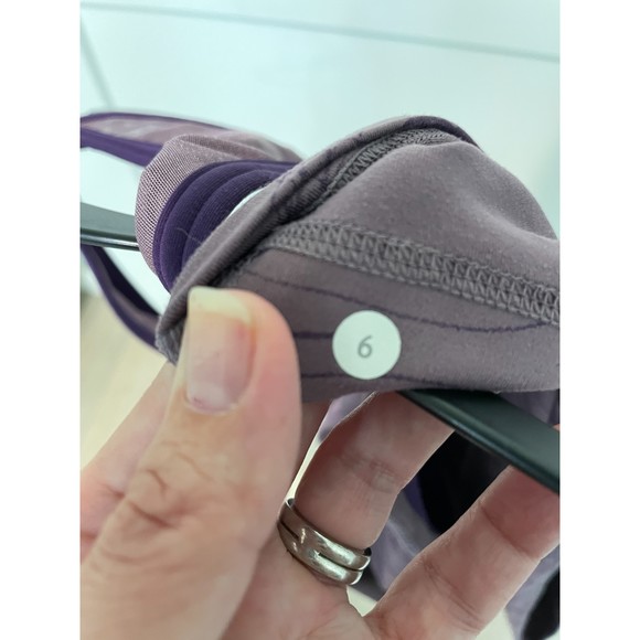 Lululemon Purple Racer Back Peacock Print Tank - Picture 2 of 3